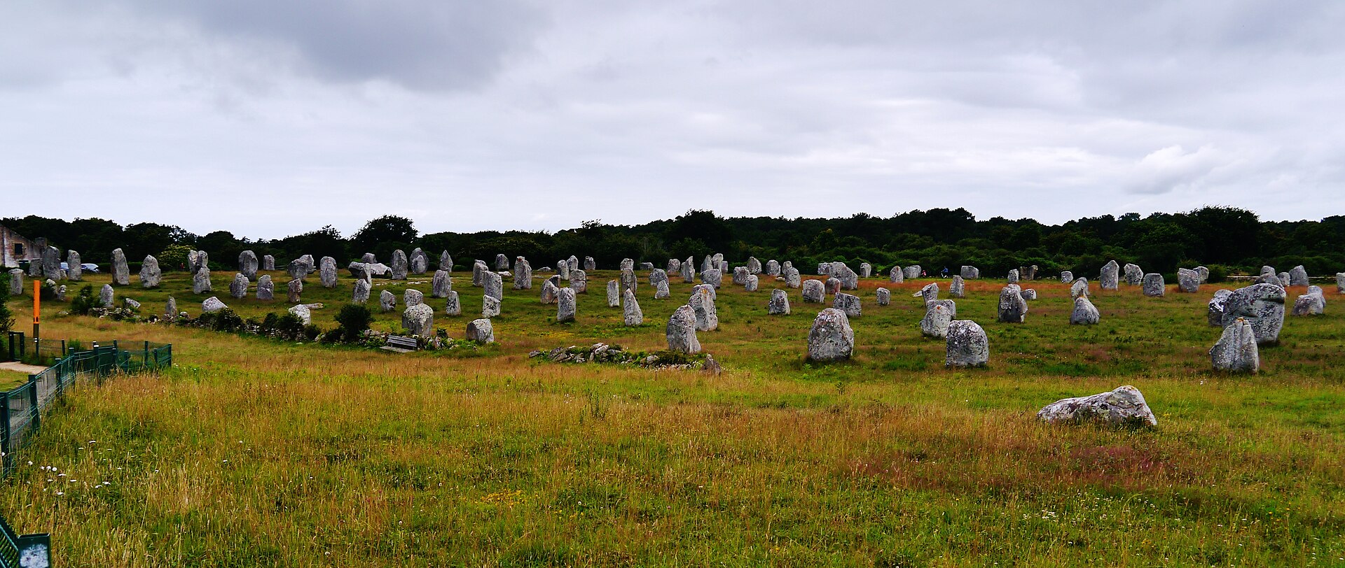 The Carnac megalithic alignments - thousands of standing stones in parallel rows